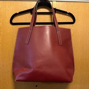 Guia’s Registered Bag No. 667 Italian Leather Bag Burgundy Red